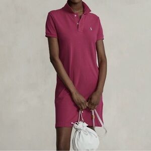 Polo Ralph Lauren Pink Cotton Mesh Polo Dress New Sz XL